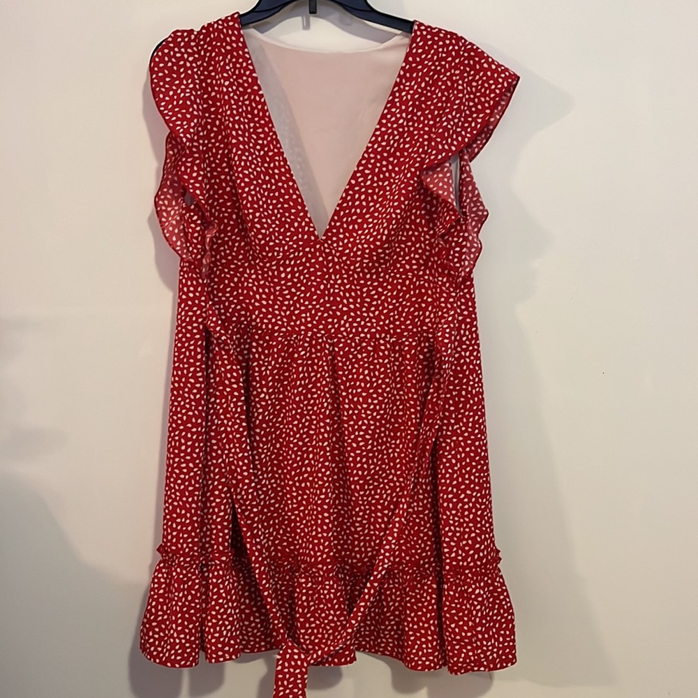 🌷Dress/ V in the front 95%polyester 5%Sapandex